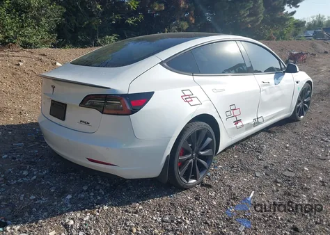 2020 Tesla Model 3 Performance Dual Motor All-Wheel Drive из США, поврежденный, VIN 5YJ3E1EC0LF796374